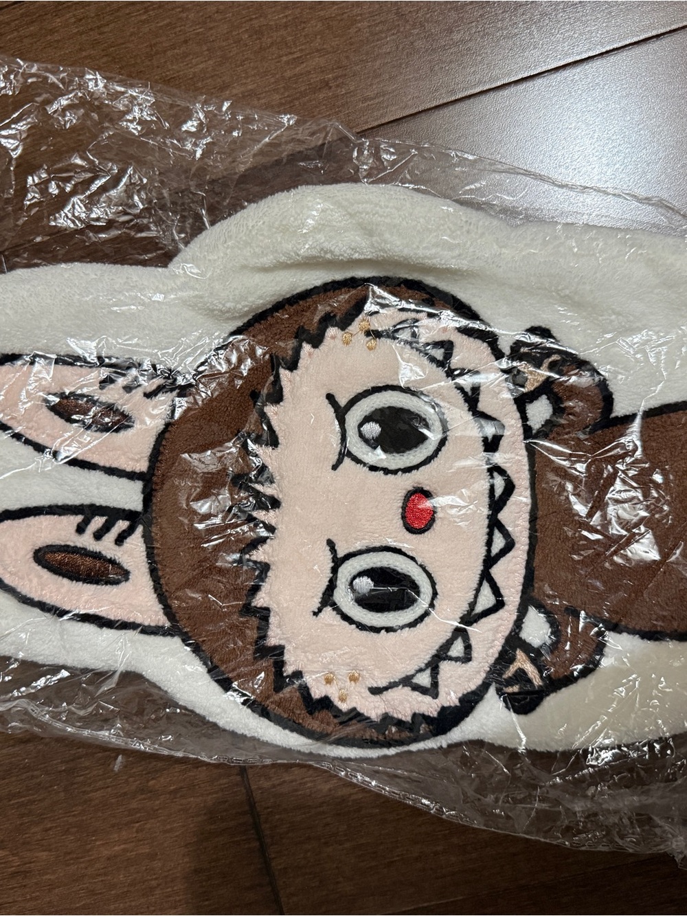 Labubu Hand Towel - White & Brown